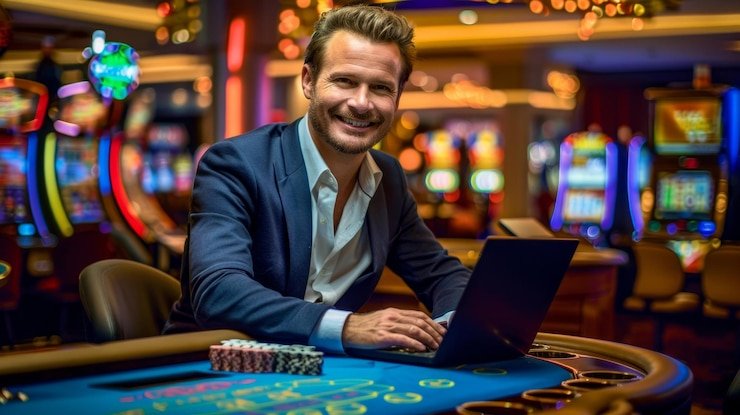 Meja live European Roulette dengan dealer profesional di abcslot
